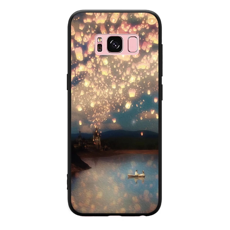 Чехол для телефона с рисунком природы Lanscape бабочки цветов Samsung Galaxy A3 A5 A8 J3 J5 J7 2015 2016