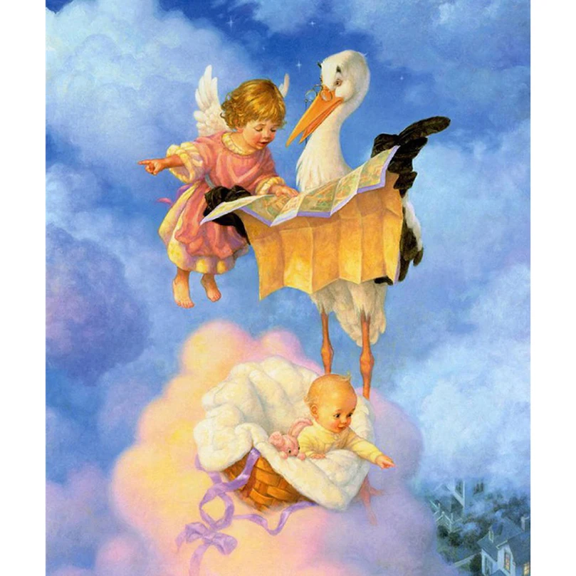 Набор для алмазной вышивки ангельские глазки HL062 | Дом и сад