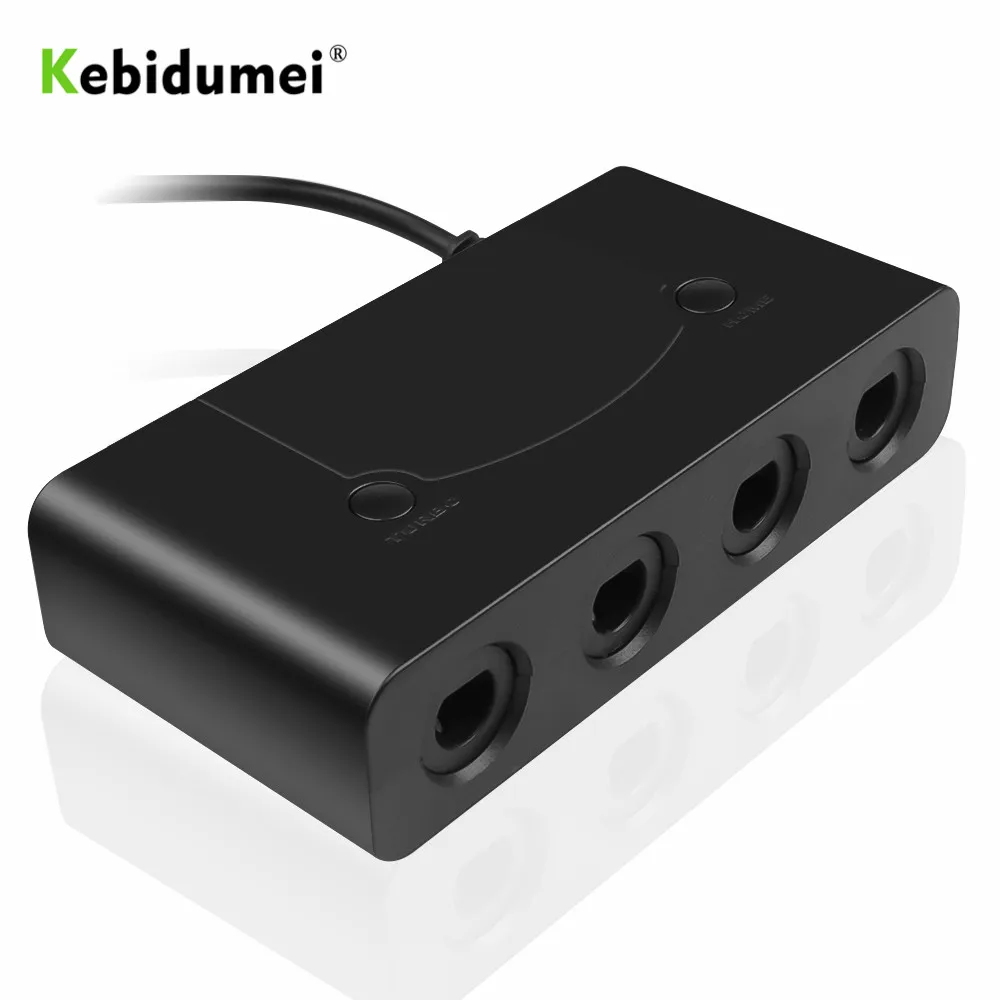 Kebidumei 4 порта конвертер для Wii GameCube контроллеров GC USB адаптер порты Sup Home и