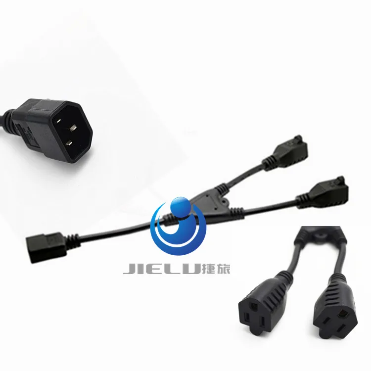 Power Adapter cable Y-Splitter C14 to2x 5-15R 1ft 10 pcs | Обустройство дома