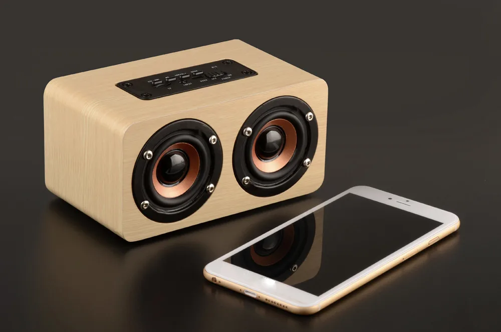 HIPERDEAL деревянный портативный Bluetooth динамик беспроводной ретро 3D Boombox телефон