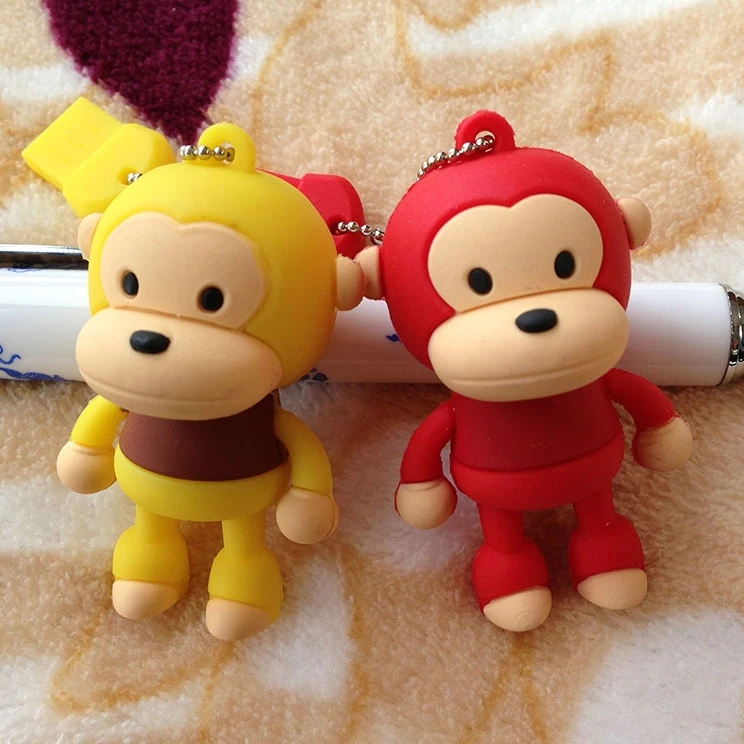 Usb флеш накопитель с рисунком обезьяны 7 цветов 64 ГБ 8 16 32 128 512 карта памяти флешка 3
