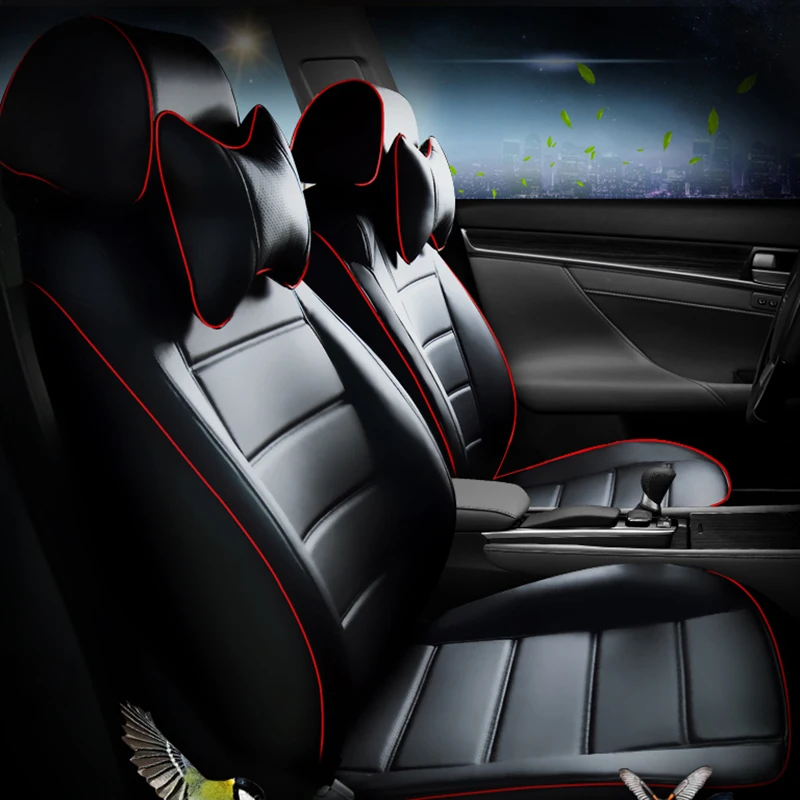 Чехол на автомобильное сиденье кожаный для mitsubishi lancer 10 ASX EX Zinger FORTIS Outlander Grandi pajero