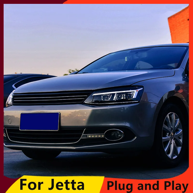 KOWELL Тюнинг автомобилей для vw jetta фары VW MK6 Глава лампы с светодиодный руководство