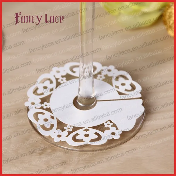 50 шт. лазерная резка сердечки цветы бумажные винные карточки на бокал бочки для