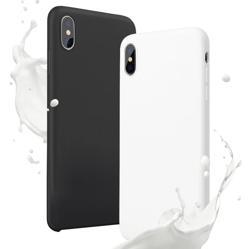 Official Style Silicone Case For iPhone X XS MAX 8 7 Plus Liquid Cases for 6 6S Cover with Retail Box |