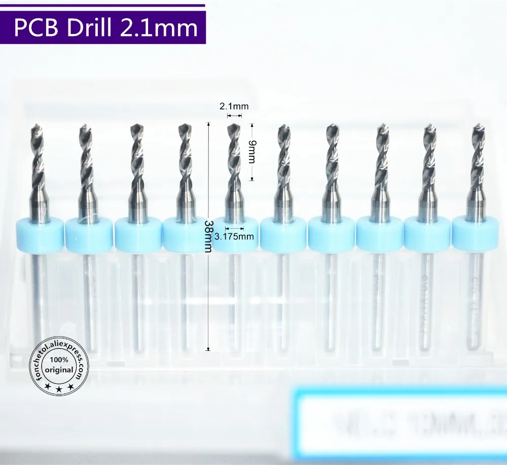 3 175 мм * 2 1 10 шт. бесплатная доставка микро PCB сверло фреза ЧПУ твердосплавное
