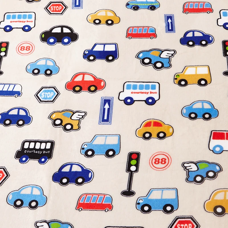 Милый красочный мягкий плюшевый коврик для йоги с мультяшными автомобилями