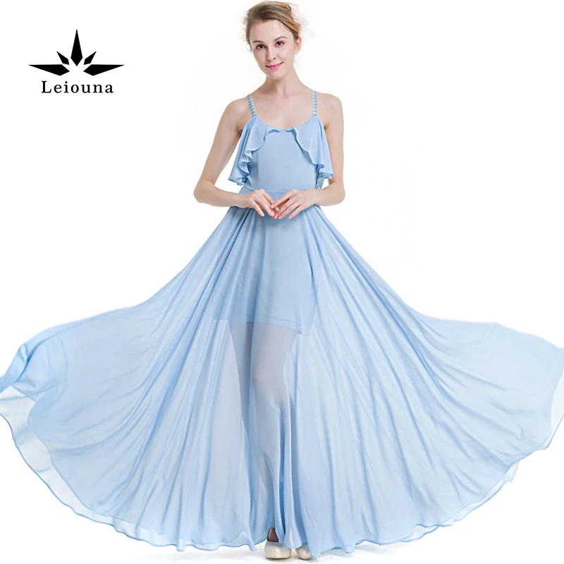 Leiouna без рукавов сплошной цвет пляж на каникулах крыло маятник Longuette Camisole шифон