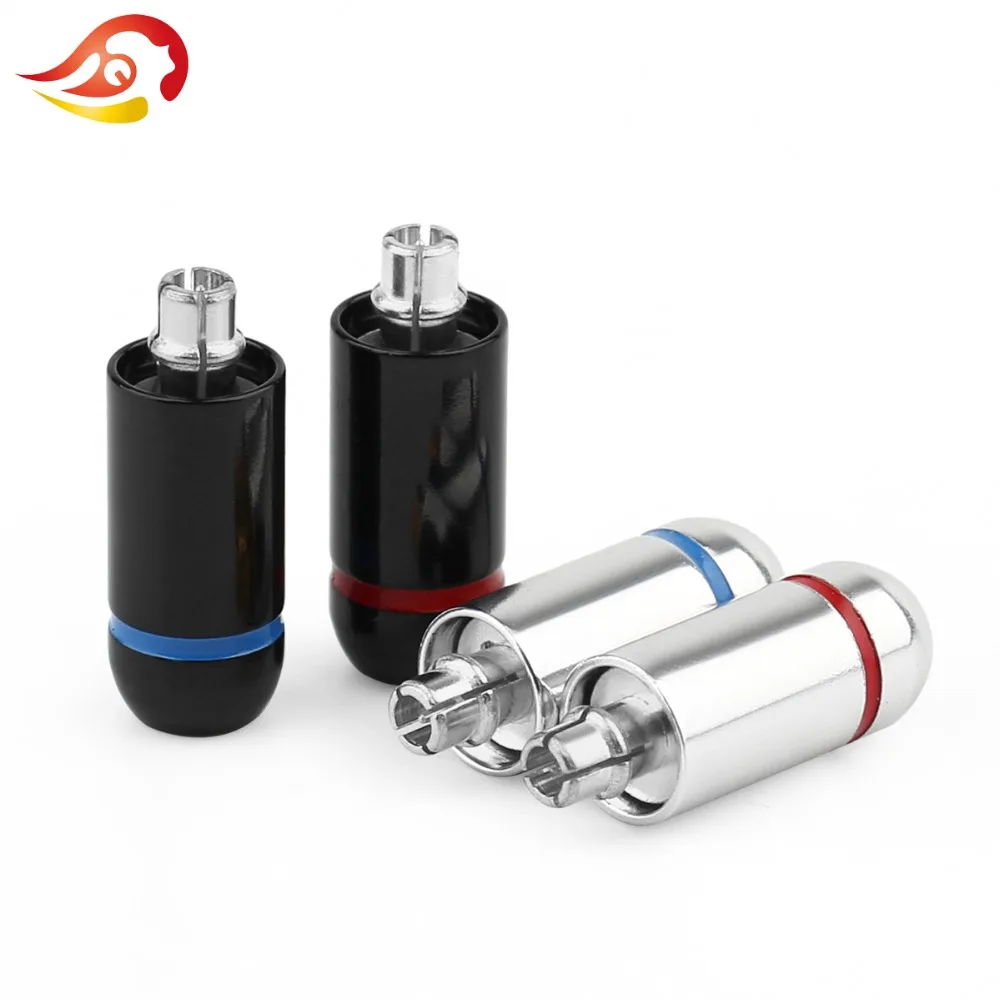 QYFANG 1 пара штифтов для наушников MMCX аудиоразъем с родиевым покрытием адаптер