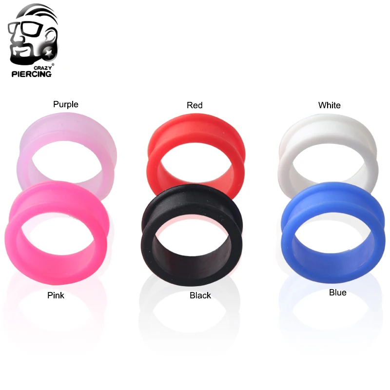 Гибкие силиконовые гибкие шкуры для ушей пробки растягиватель эспандер