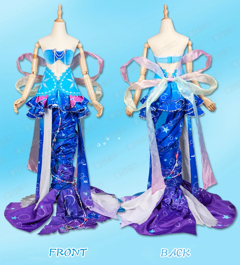 Аниме Косплэй костюм eli Ayase Love Live! Школа идол проект Русалка боготворили