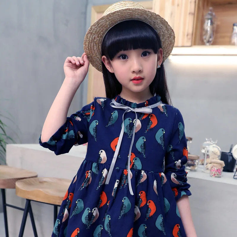 Платье-рубашка для девочек 4-14 лет вечерние длинным рукавом | Детская одежда и