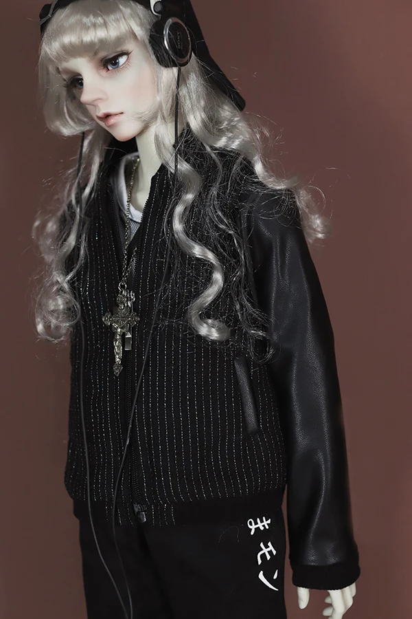Одежда для куклы BJD бейсбольная форма кожаное шарнирное пальто 1/3 1/4 DD SD MSD SD17 дяди