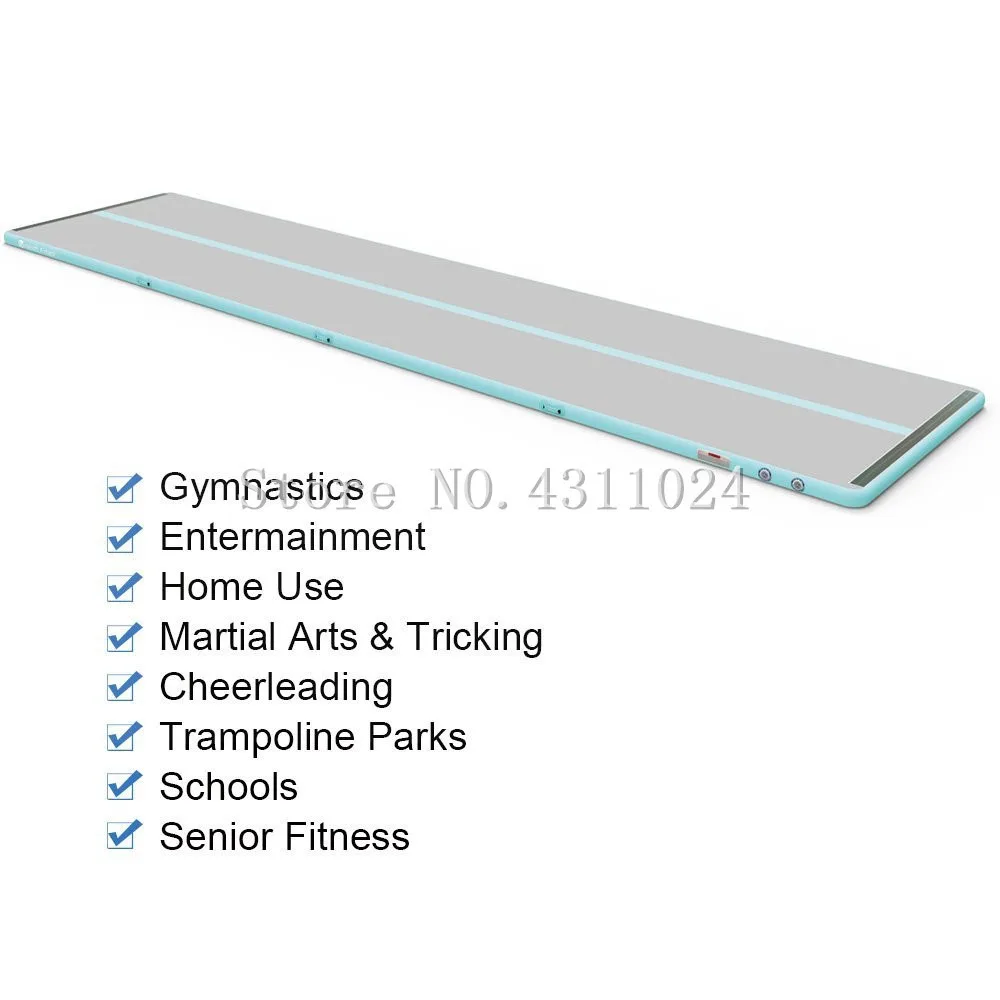 Продажа Бесплатная доставка, 7*1*0,1 м/23 фута, надувные коврики для гимнастики, акробатики, тренировочные коврики, Воздушная дорожка с электрическим во...