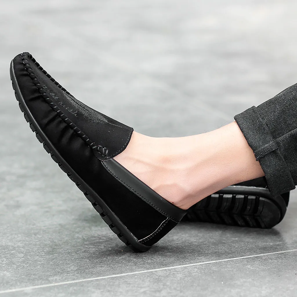 Zapato de vestir piel hombre Модные мужские лоферы летние туфли мокасины слипоны обувь