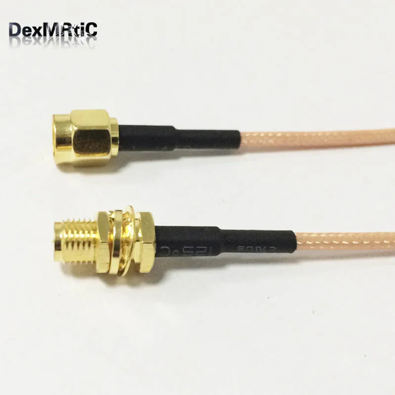 RF RP-SMA женский с штекерным переключателем SMA штекер Соединительный кабель RG316 15 см