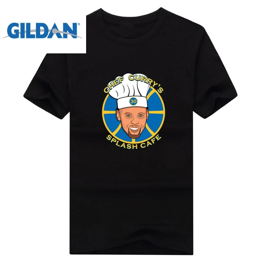 Персонализированные футболка Пользовательские Футболка Steph CURRY шеф повар Карри