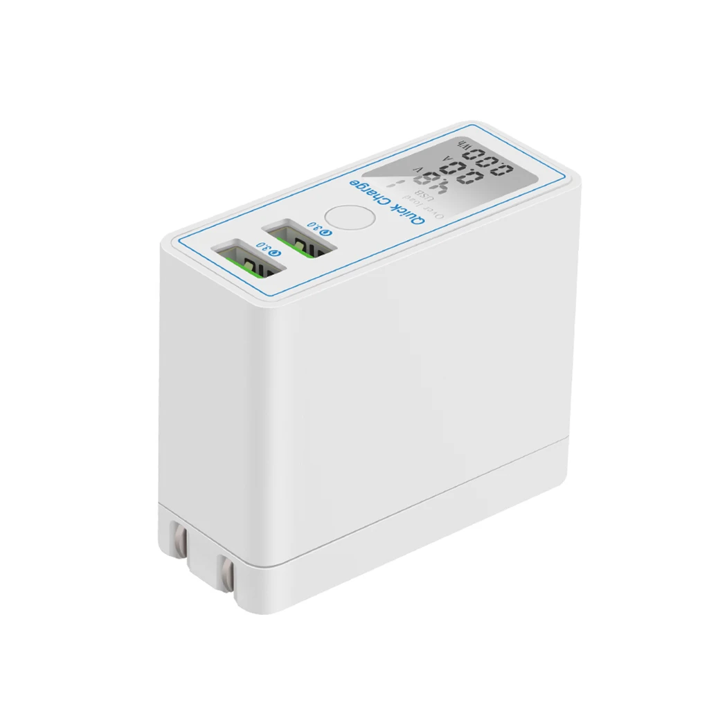 36 Вт двойной USB Quick Charge 3,0 зарядное устройство адаптер Светодиодный дисплей Быстрая QC 3,0 USB зарядное устройство для iPhone samsung Xiaomi дорожное настенное зарядное устройство