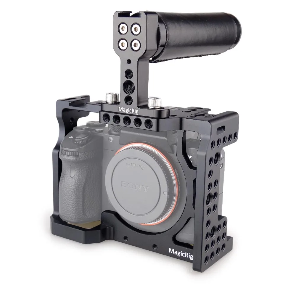 

Клетка MAGICRIG для камеры DSLR с верхней ручкой для камеры Sony A7II /A7III /A7M3 /A7RII /A7RIII быстросъемный Удлинительный комплект