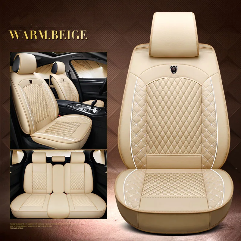 BEIGE Универсальный подходит для большинства автокресел для Volkswagen Beetle CC Eos GolfGTI ПАССАТ шаран автокресла Внимание аксессуары - Название цвета: BEIGE