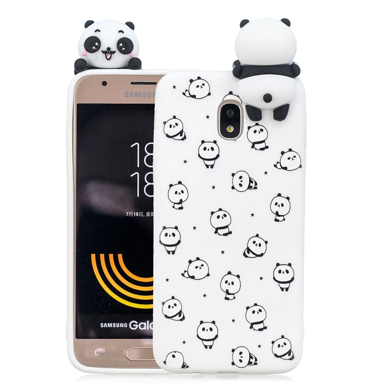 3D Case For Samsung Galaxy J3 2018 Cute Panda Unicorn Cat Phone Cases Coque |