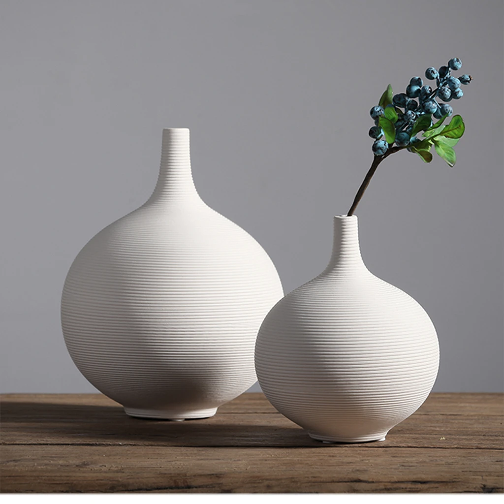 2-Set Ceramic Pitcher Flower Vase 6inch, For Flowers, Dried,Wedding Decor S
