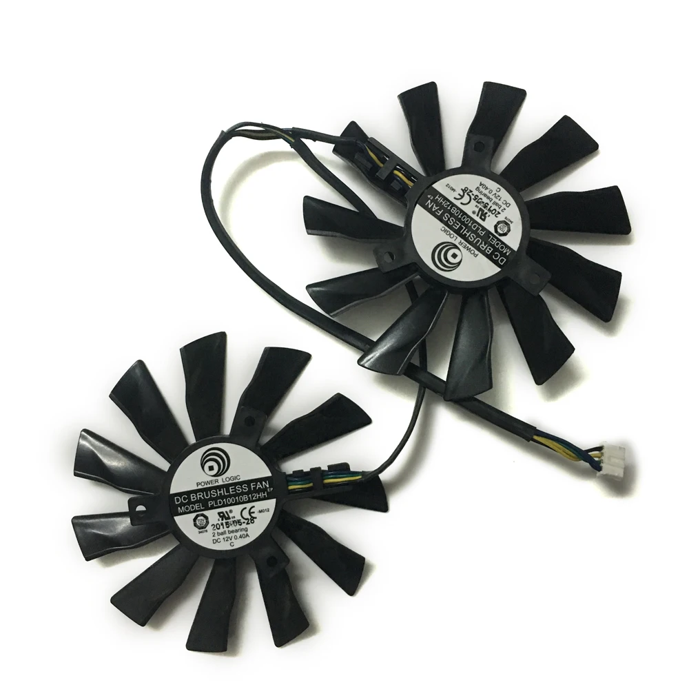 2 шт./лот 95 мм компьютерная графика вентиляторы gpu радиатор для GeForce GTX 970 MSI 960 GTX950 VGA