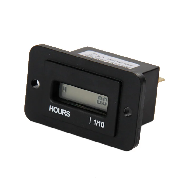 

Digital Black Resettable LCD Hour Meter Unique Counter for ATV Snowmobile Boat Generator DC 4.5-90V Engine Timer Powered Engine