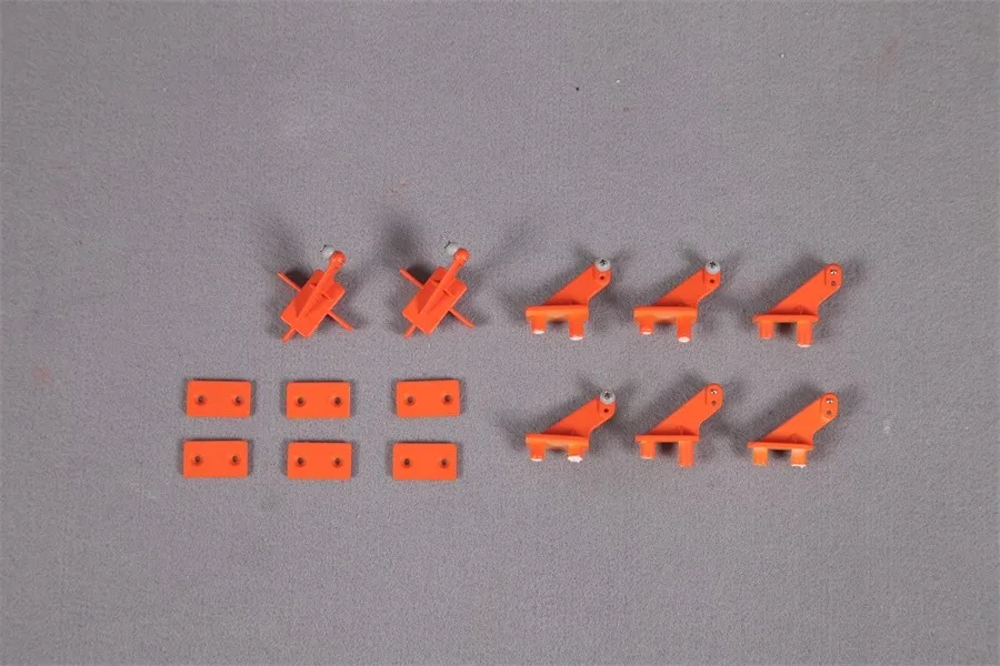 

FMS 90mm Ducted Fan EDF Jet Super Scorpion Control Horns Orange / Red FMSRA111 RC Airplane Aircraft Model Plane Spare Parts