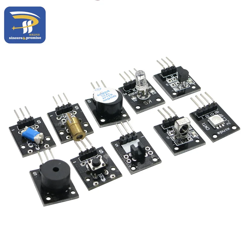 Датчик Kit 37 в 1 Сенсор комплект для Arduino/RGB/джойстик/светочувствительная/звук