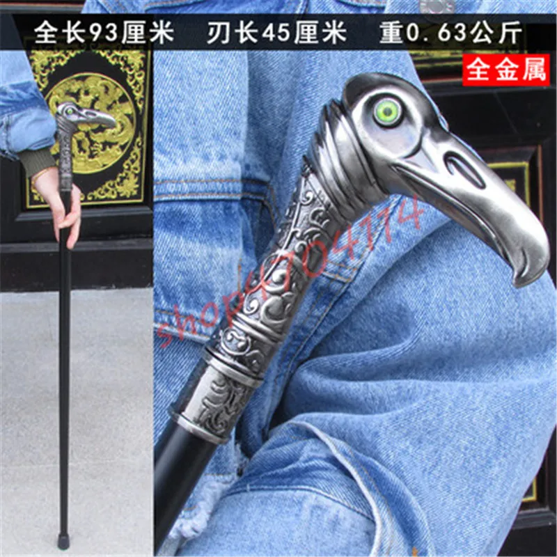 

Zinc alloy handle, all-metal stainless steel, assassin stick, handicraft, decoration, collection