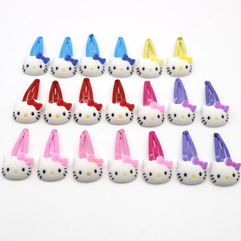 50 шт./лот,, серия hello kitty, резинка для волос, заколки для волос, аксессуары для девочек/детей, головные уборы
