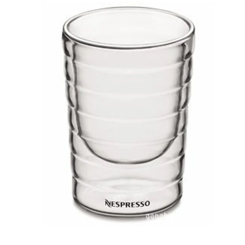 Nespresso 6 шт./лот стеклянная кружка для кофе с двойными стенками 85 мл, 150 мл, 350 мл