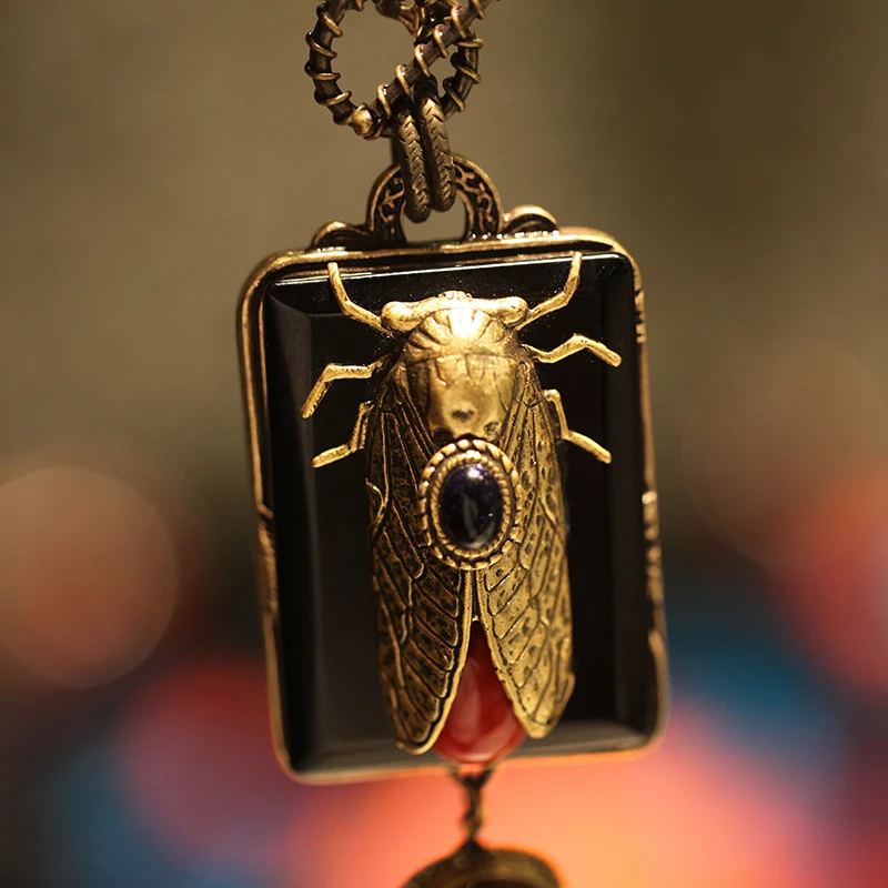 Бутик Amorita винтажный дизайн cicada Keratoisis ожерелье|designer necklace|necklace designernecklace necklace |