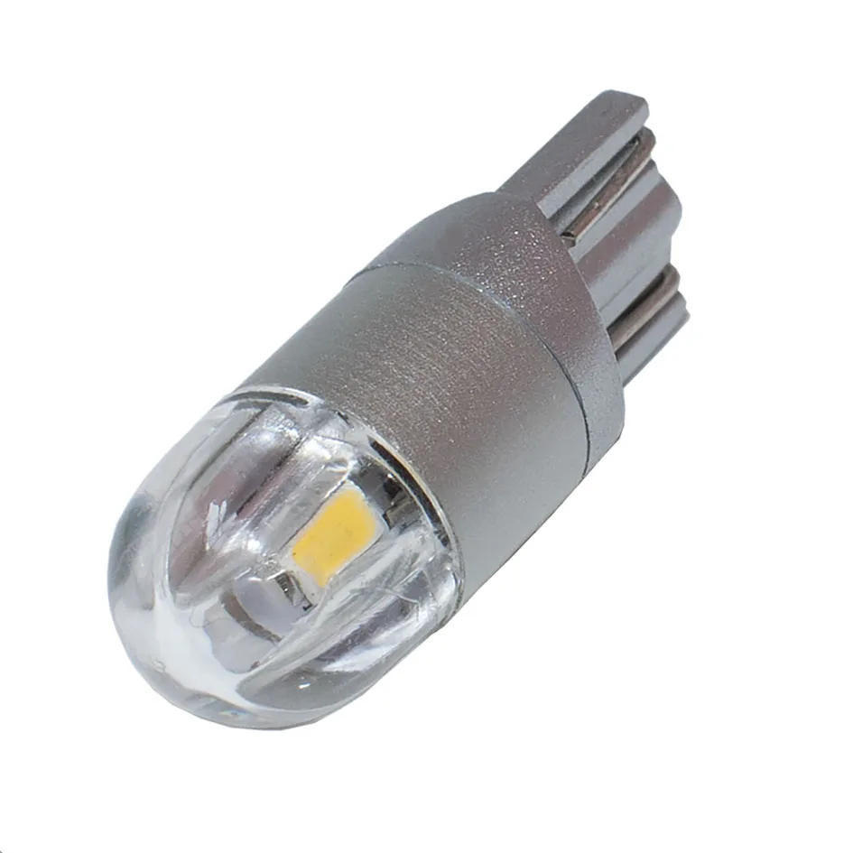 100 шт. автомобисветильник светодиодные лампы T10 2 SMD 3030 габаритные огни W5W WY5W 2SMD