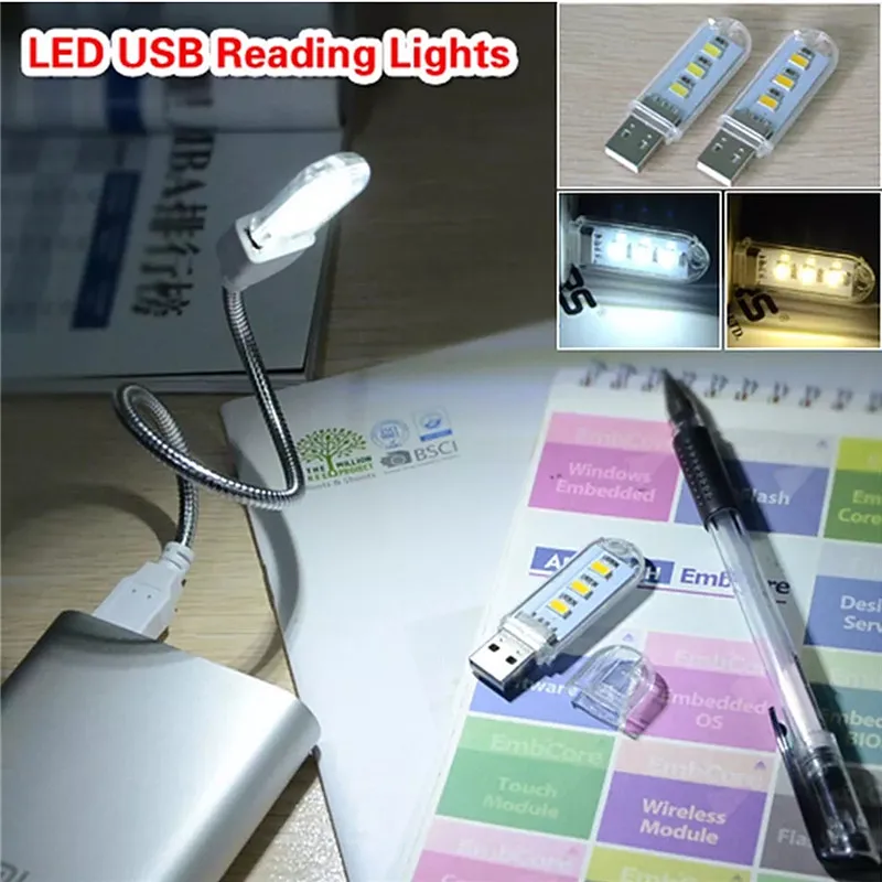 Портативная 5 в мини светодиодная лампа SMD 5730 USB светодиодный светильник Лампада