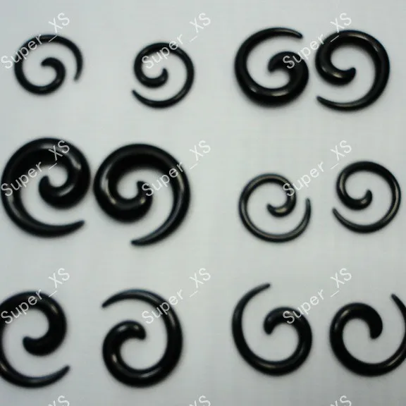 400pcs wholesale  jewelry lots Mixed-size Printing whirlpool ear expansion nail free shipping RL239