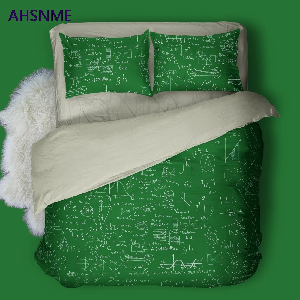 Комплект постельного белья AHSNME для школы и колледжа с математической формулой