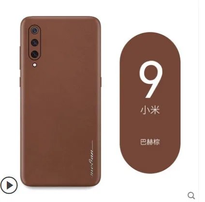 for xiaomi mi9 Xiaomi mi 9 mi 9 роскошный чехол из натуральной кожи. Вставка 360 градусов полностью кожаный чехол для телефона для xiaomi mi 9 SE cc9 чехол - Цвет: for xiaomi mi9