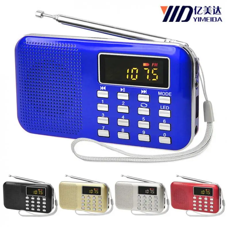Портативное FM радио портативное am fm radyo MP3 телефон музыкальный плеер динамик