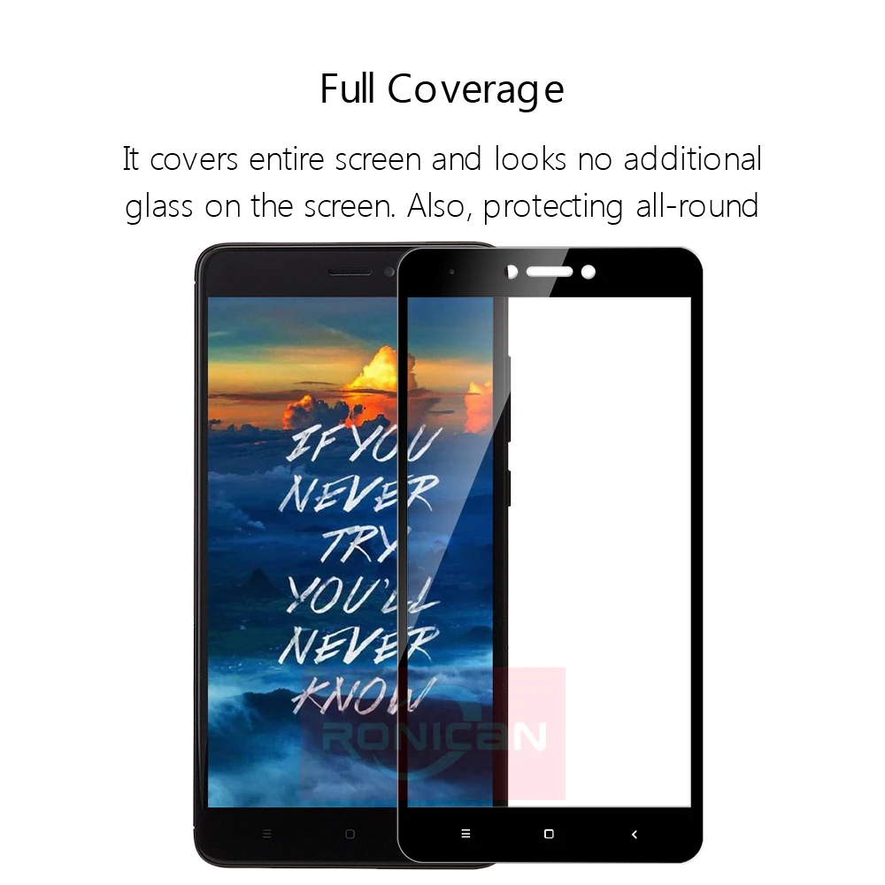 Полное закаленное стекло для Xiaomi Redmi 5A 6A 4X Note 4 Global Prime защита экрана на xiomi 5 Plus 4A Pro