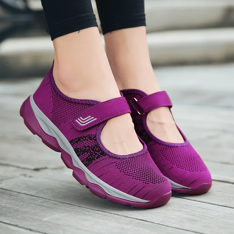 Модные летние женские туфли на плоской платформе Женская повседневная обувь из