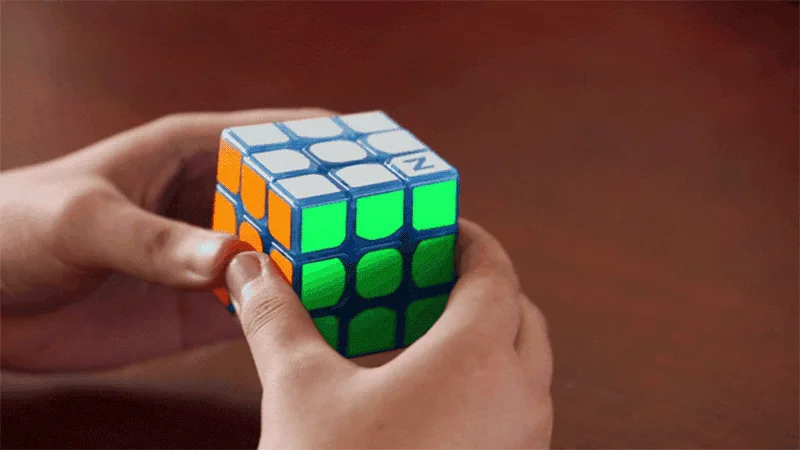 Zcube 3x3x3 56 см Профессиональный Магический кубик голубой светильник Прозрачный светящийся соревновательный скоростной пазл Обучающие кубики для детей