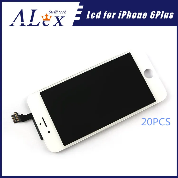 20 шт. ЖК-дисплей 5 дюйма для Apple iphone 6 Plus сенсорный экран с дигитайзером полная