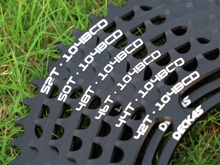 DECKAS Ultralight 104 BCD 42 46 48 52T MTB велосипед узкое широкое круглое Велосипедное колесо для