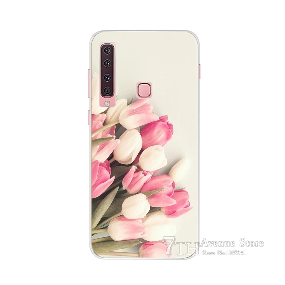 Цветочный чехол для samsung A9, чехол A 9 A920F, Мягкий Силиконовый ТПУ чехол для телефона, для samsung Galaxy A9 A920, SM-A920F чехол с кошкой