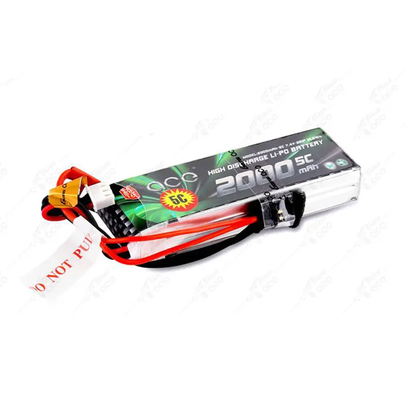 Аккумулятор Gens ace Lipo 2000 мАч 2S 3S 5C с разъемом Futaba EHR для контроллера Flysky Контроллер
