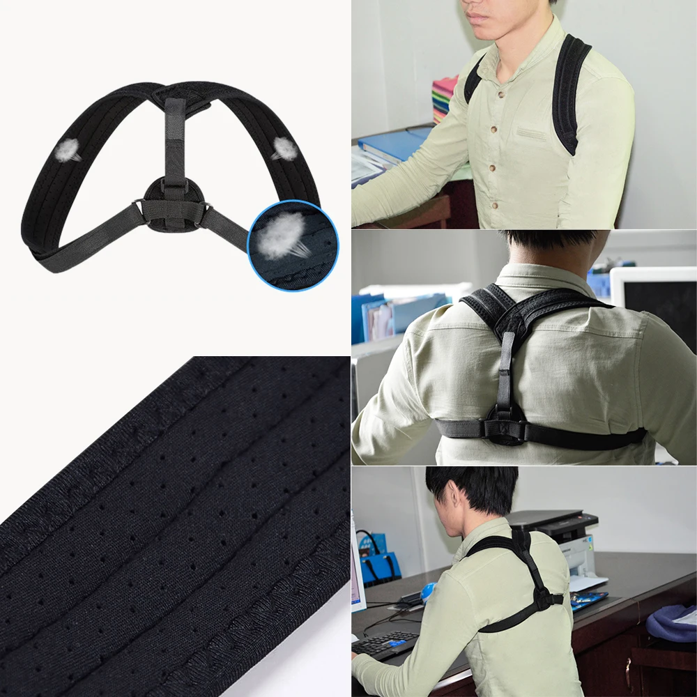 Корректор Осанки Спины Регулируемый медицинский Ключицы позвоночника назад