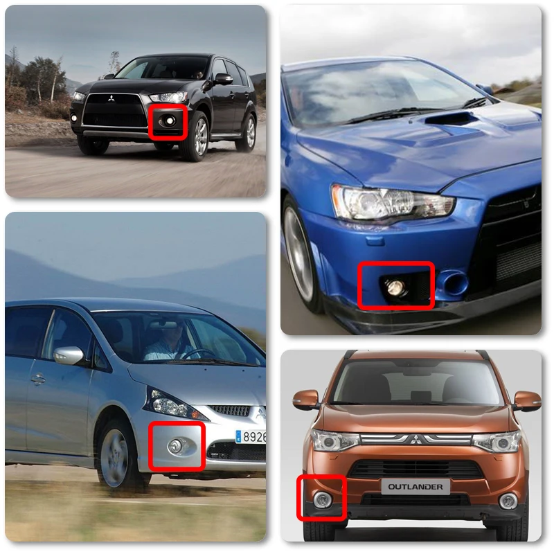 Белый DRL Halo светодиодный передний противотуманный светильник наборы для Mitsubishi Outlander MK2 Lancer MK8 Grandis ASX подтяжку лица CANbus ОШИБОК